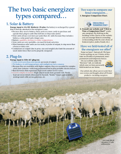 The two basic energizer types compared&hellip;