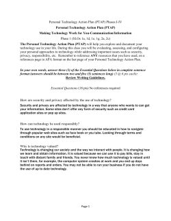 Copy of Personal Technology Action Plan rv F13