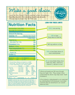 Make a Good Choice - Snack Using the 10-10