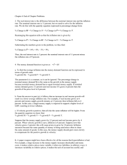 Chapter 4 End of Chapter Problems 2. The real interest rate is the