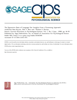 The Egocentric Basis of Language Use: Insights from a Processing