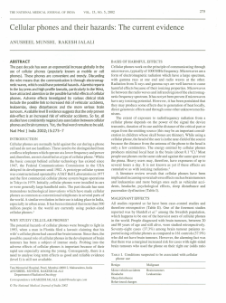 Cellular phones and their hazards: The current evidence