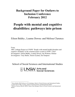People with mental and cognitive disabilities