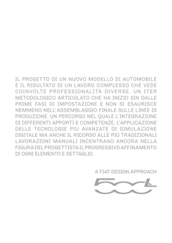Il progetto dI un nuovo modello dI automobIle &egrave; Il rIsultato