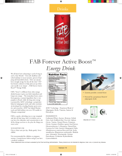 FAB Forever Active Boost Energy Drink