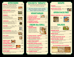 POCKETS &ldquo;WRAPS&rdquo; - East Side Pockets