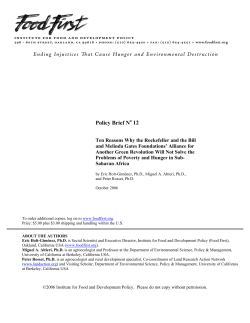 Policy Brief No