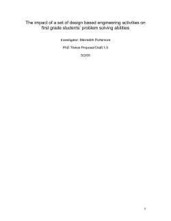 The impact of a set of design based engineering