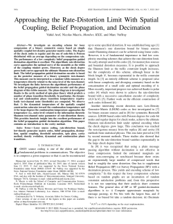 Approaching the Rate-Distortion Limit With Spatial Coupling, Belief