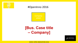 Bus. Case title &ndash; Company
