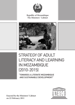 strategy of adult literacy and learning in mozambique