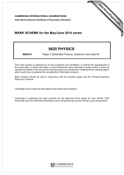 0625 physics - XtremePapers