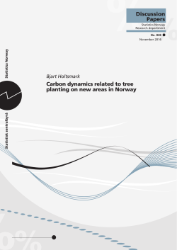 Carbon dynamics related to tree planting on new areas in