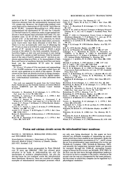 Proton and calcium circuits across the mitochondrial inner membrane