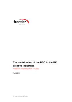 The contribution of the BBC to the UK creative industries