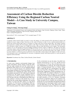 Assessment of Carbon Dioxide Reduction Efficiency Using the