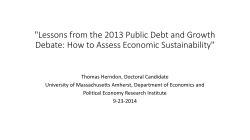 Lessons from the 2013 Public Debt and Growth Debate