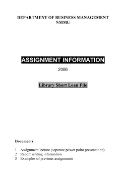 assignment 2004 - Business Management