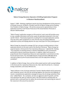 Nalcor Energy Becomes Operator of Drilling Exploration Program in