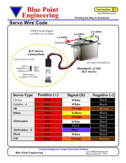 Servo Wire Color Code - Blue Point Engineering