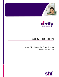 Ability Test Report