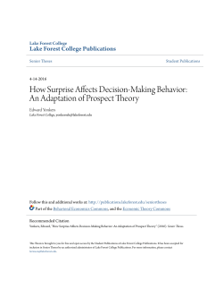 How Surprise Affects Decision-Making Behavior