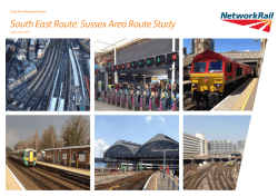 South East Route - Sussex Area Route Study Final