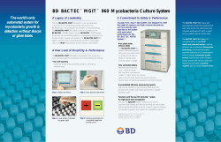 BD BACTEC&trade; MGIT&trade; 960 Mycobacteria