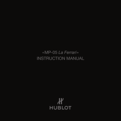 MP-05 La Ferrari &raquo; INSTRUCTION MANUAL