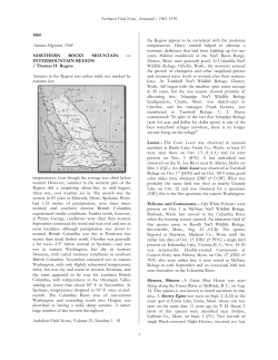 Northwest Field Notes, Annotated / 1961