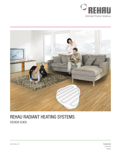 Radiant Heating Systems Design Guide