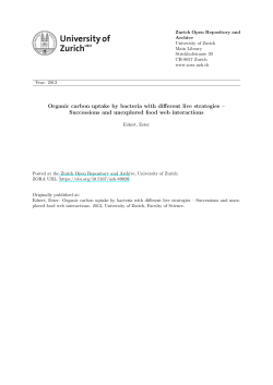 Organic carbon uptake by bacteria with different live strategies