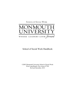 social work education at monmouth university . 3