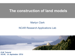 The construction of land models
