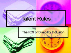 Talent Rules - USBLN Conference