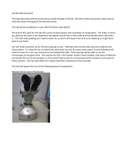 Lab #4 Help Document