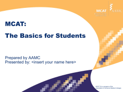 Official Guide to the MCAT Exam