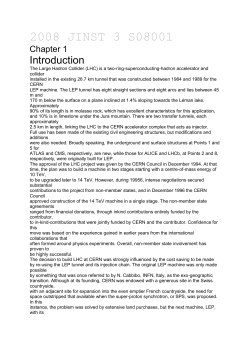 2008 JINST 3 S08001 Chapter 1 Introduction The Large Hadron