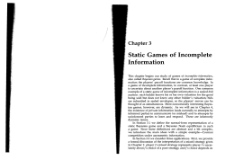 Static Games of Incomplete Information - U