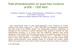 Total photoabsorption on quasi free nucleons at 600 &ndash; 1500 MeV N