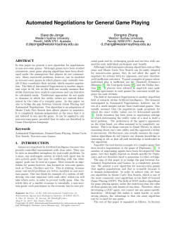 Automated Negotiations for General Game Playing