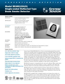 Single-ended Reflected Type Beam Smoke Detector