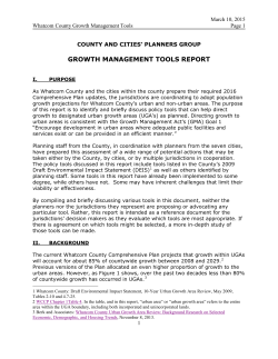 growth management tools report