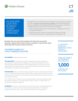 Business License Compliance Strategies in Action: Two customer