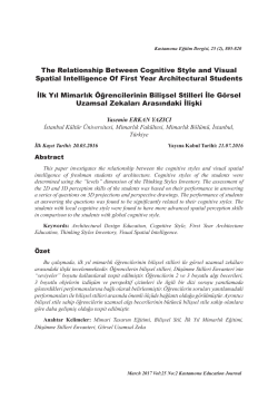 The Relationship Between Cognitive Style and Visual Spatial