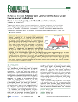 Historical Mercury Releases from Commercial Products: Global