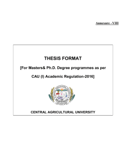 VIII THESIS FORMAT - College of Fisheries, Lembucherra, Tripura