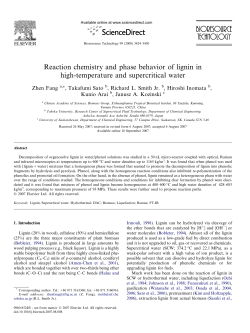 Reaction chemistry and phase behavior of lignin in high