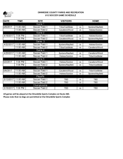 DATE TIME SITE VISITIORS HOME Game 1 4/8
