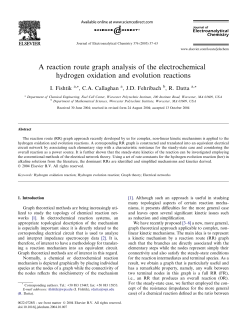 A reaction route graph analysis of the electrochemical
